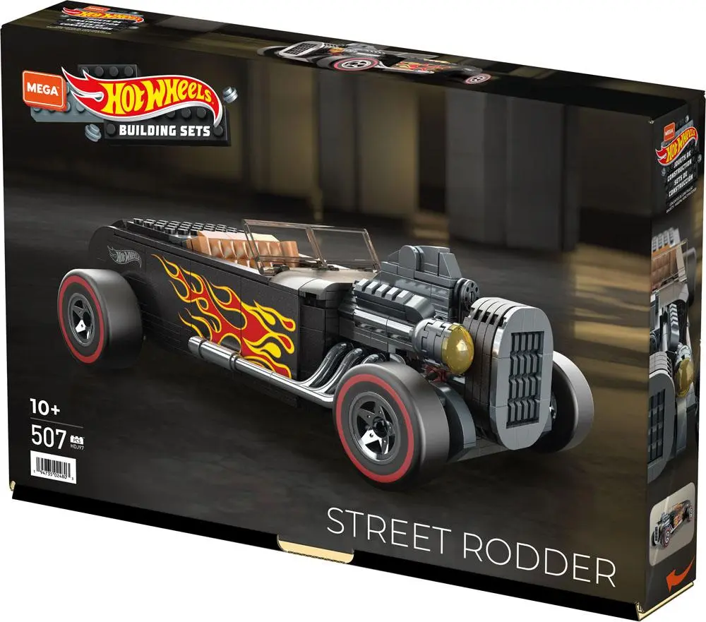 Hot Wheels Mega Construx Construction Set Street Rodder 23 cm termékfotó