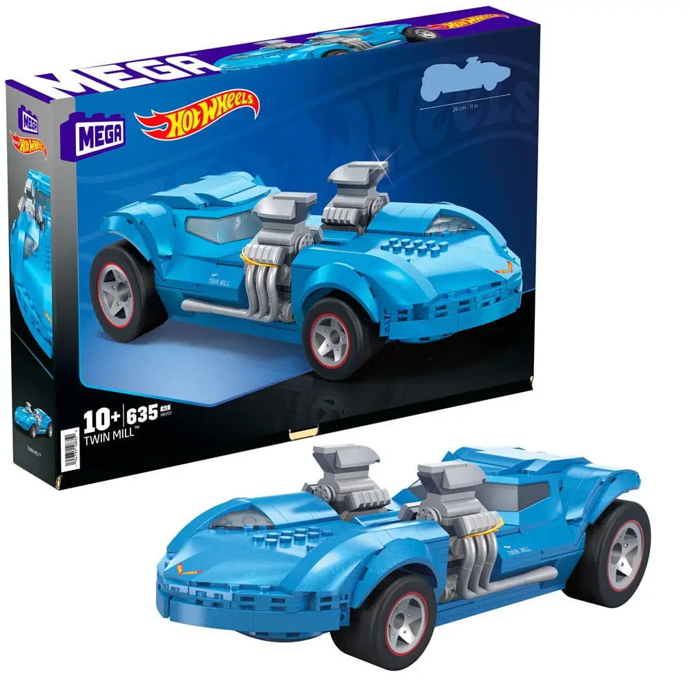 Hot Wheels Mega Construx Construction Set Twin Mill 28 cm termékfotó