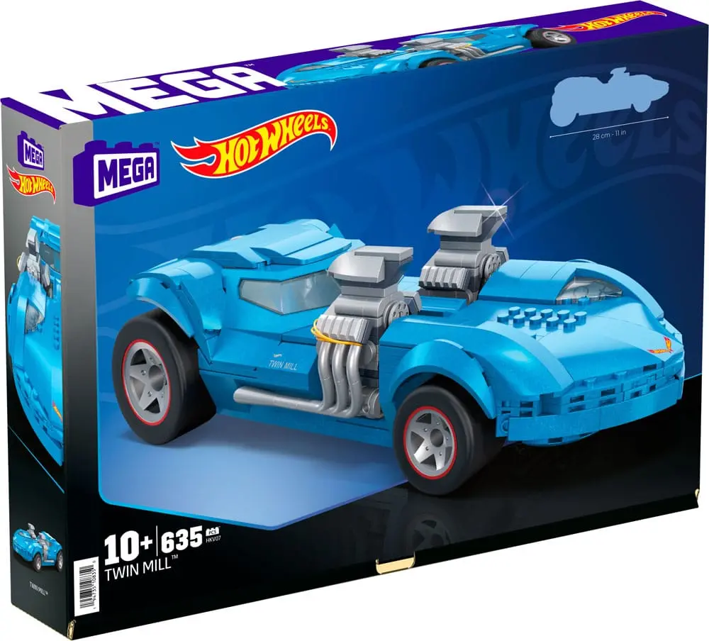 Hot Wheels Mega Construx Construction Set Twin Mill 28 cm termékfotó