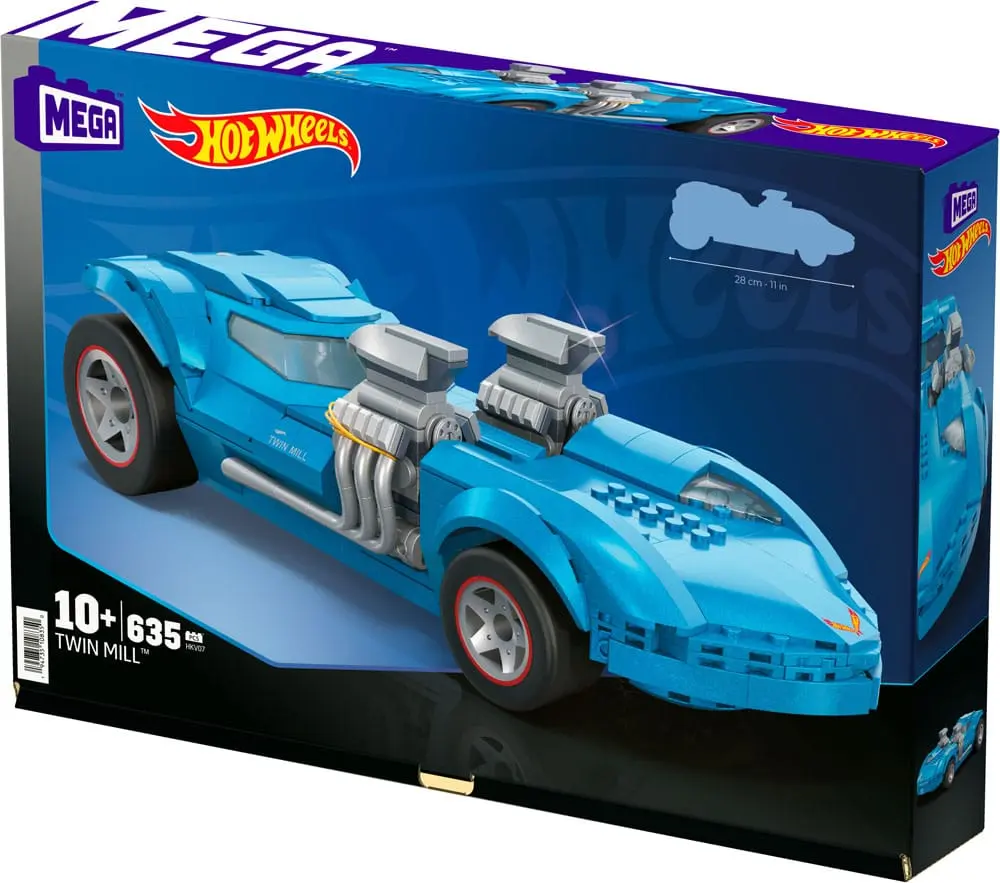 Hot Wheels Mega Construx Construction Set Twin Mill 28 cm termékfotó