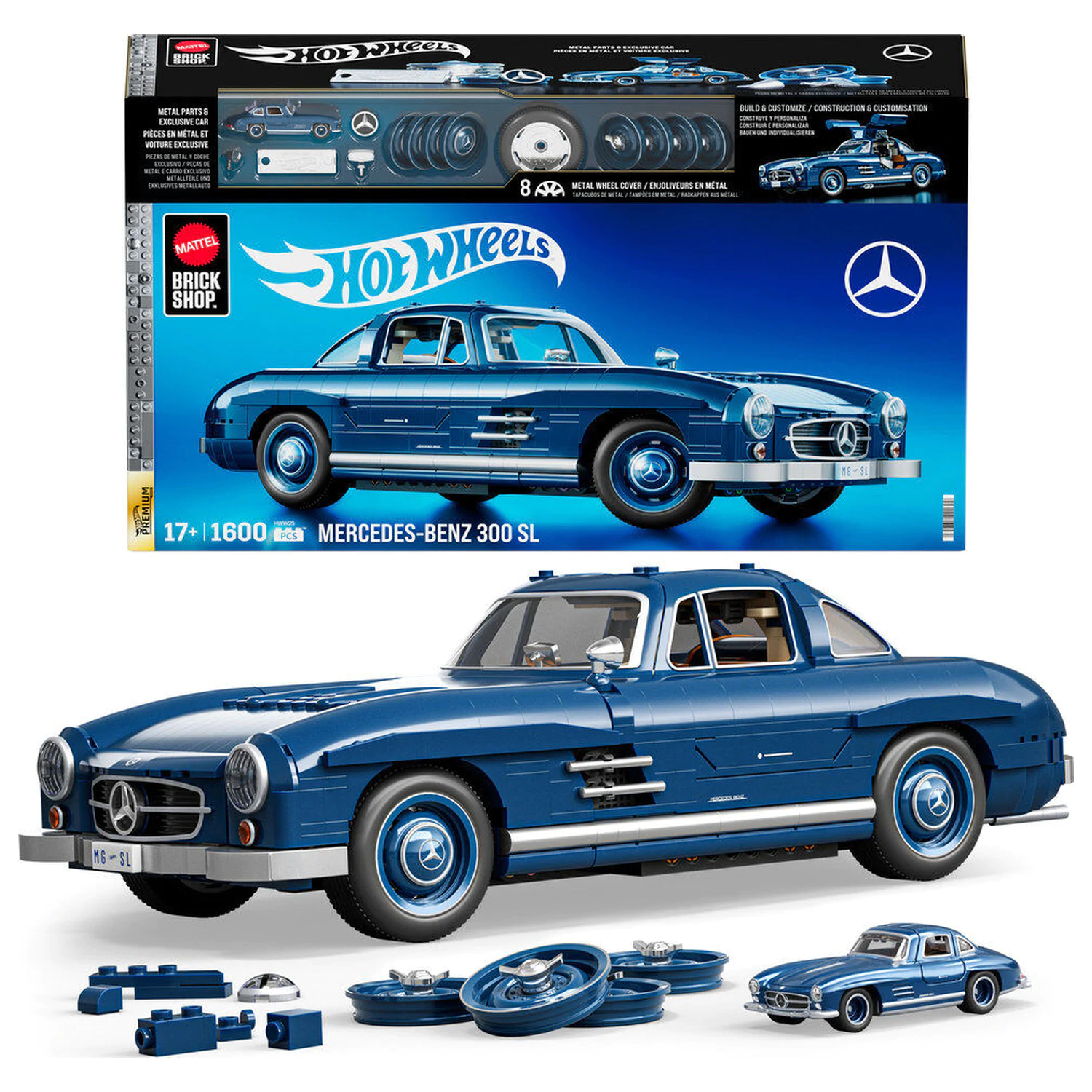 Hot Wheels Mercedes 300SL építőkészlet termékfotó