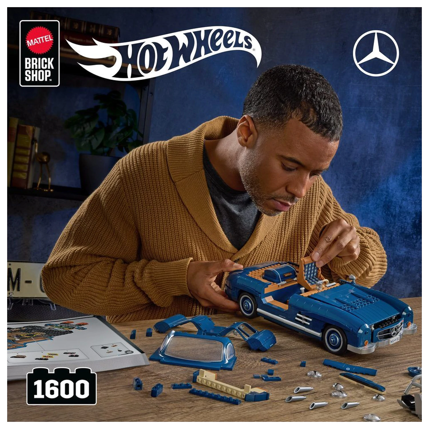 Hot Wheels Mercedes 300SL építőkészlet termékfotó