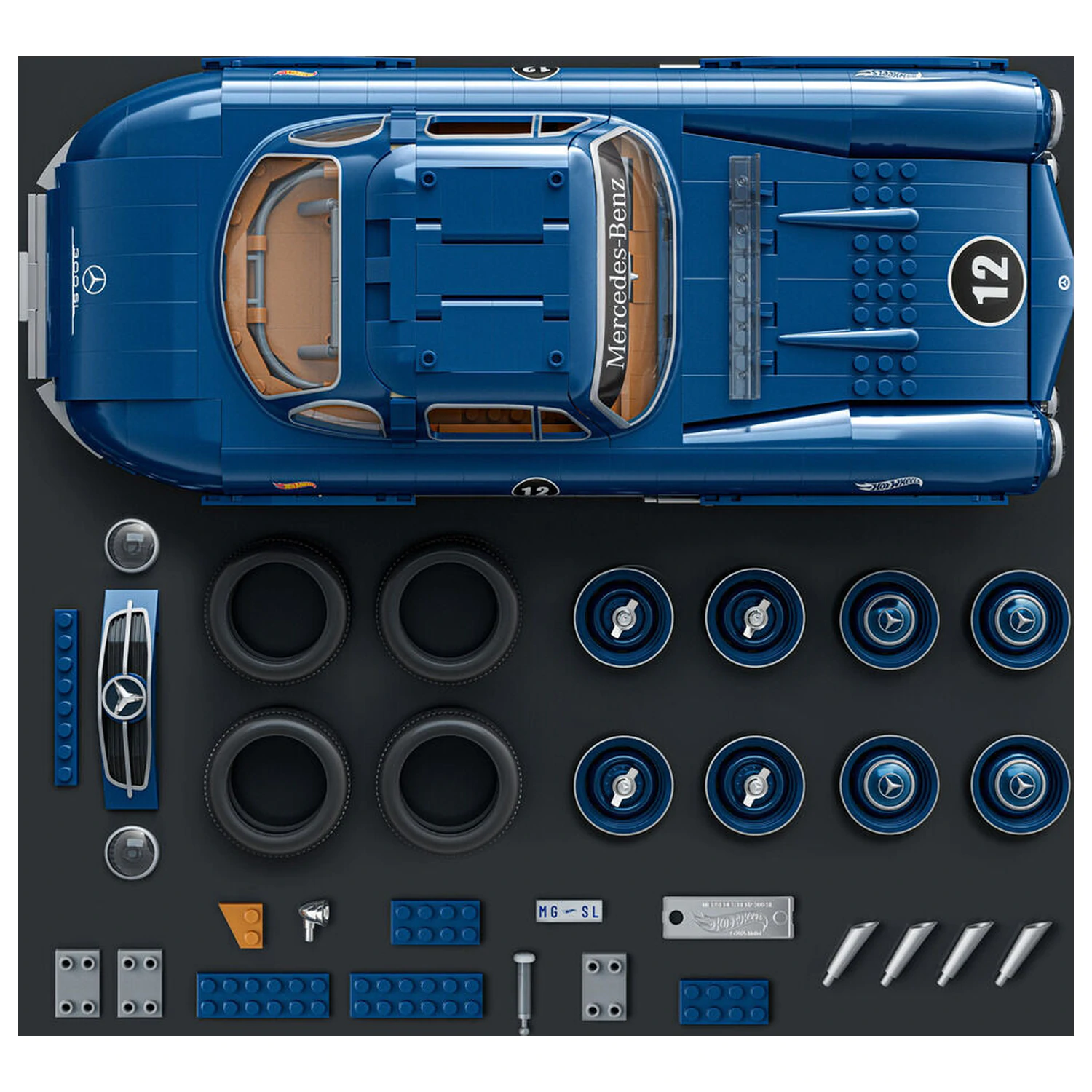 Hot Wheels Mercedes 300SL építőkészlet termékfotó