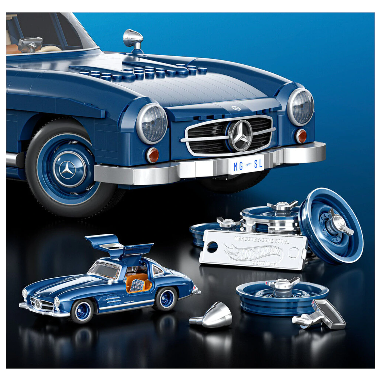 Hot Wheels Mercedes 300SL építőkészlet termékfotó