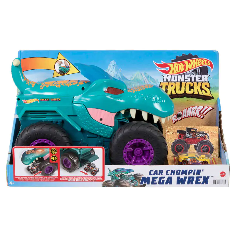 Hot Wheels Monster Trucks Car Chompin Mega Wrex termékfotó