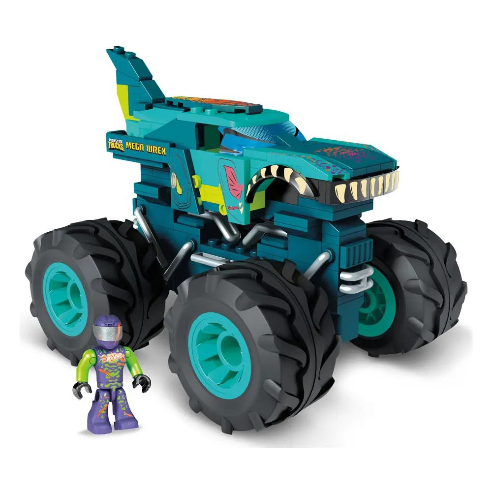 Hot Wheels Monster Trucks Mega Construx Construction Mega-Wrex Monster Truck építőkészlet 13 cm termékfotó