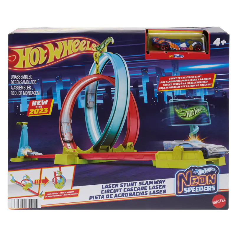 Hot Wheels Neon Speeders Laser Stunt Slamway termékfotó