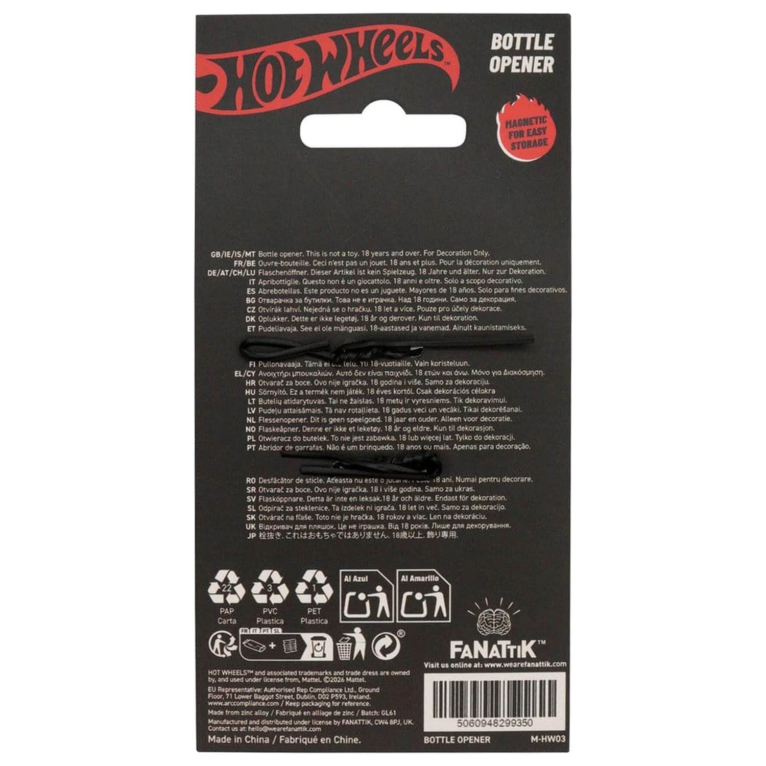 Hot Wheels Piston mágneses sörnyitó  termékfotó