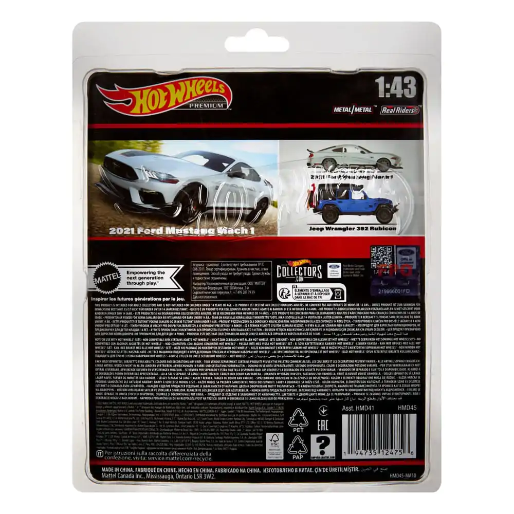 Hot Wheels Premium Diecast 1/43 2021 Ford Mustang Mach 1 jármű termékfotó