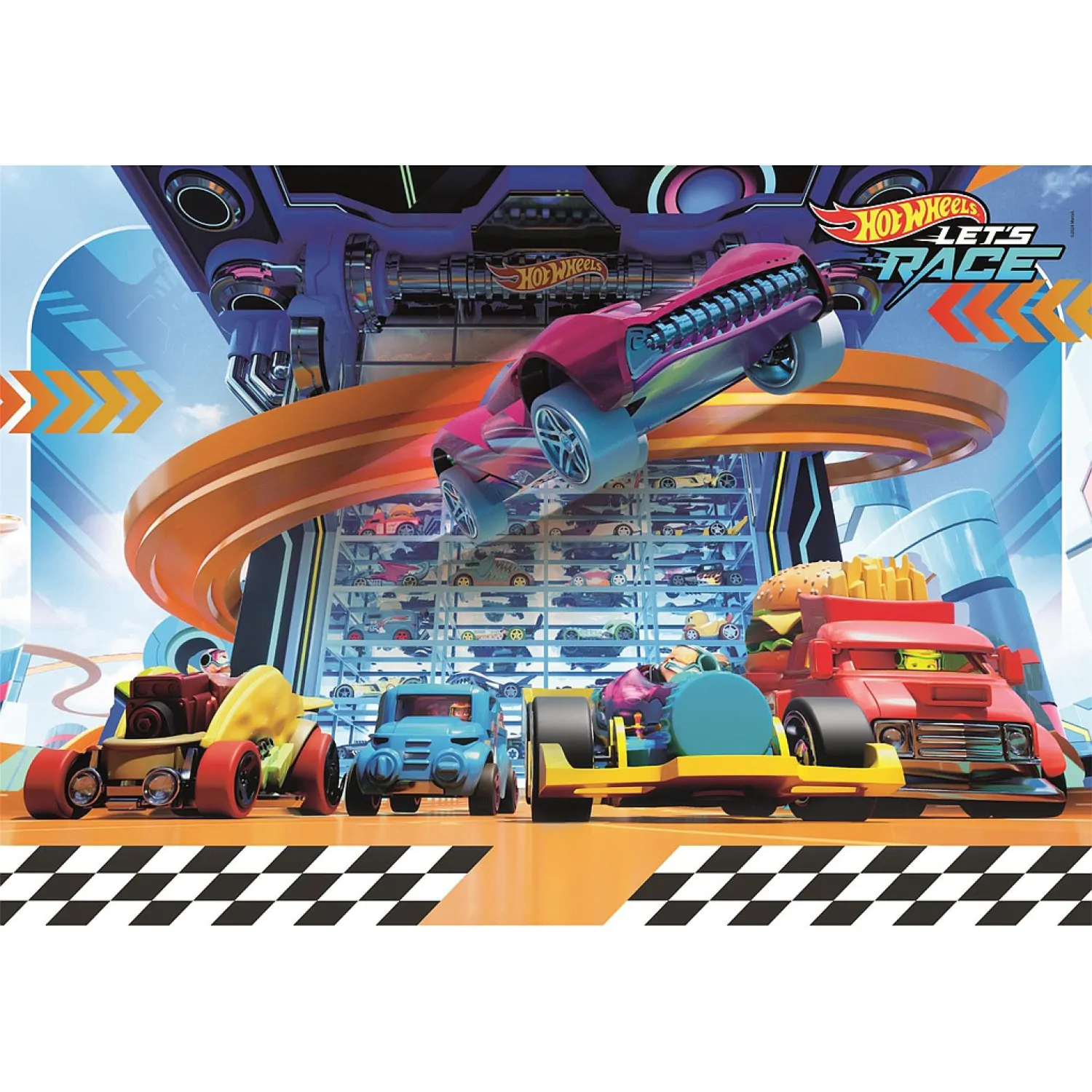 Hot Wheels puzzle 104db-os termékfotó