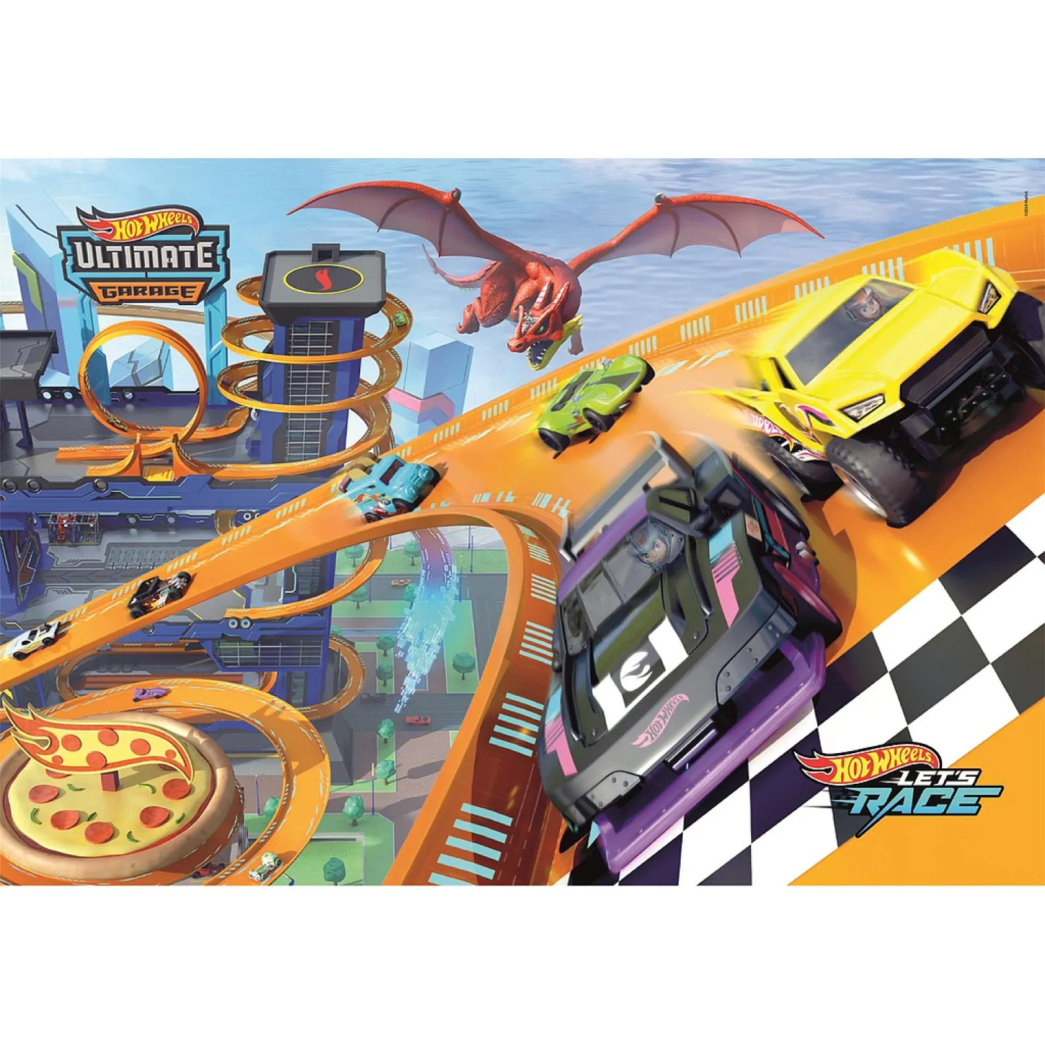 Hot Wheels puzzle 104db-os termékfotó