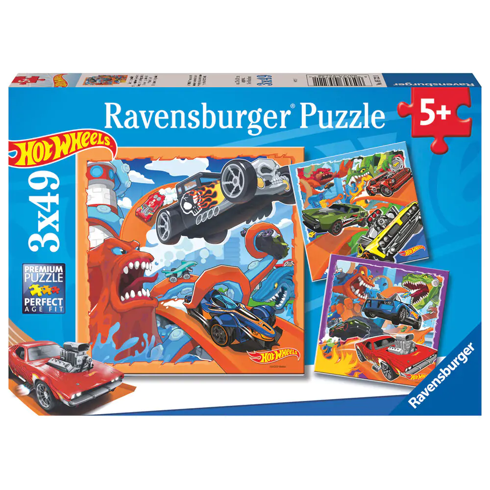 Hot Wheels puzzle 3x39db-os termékfotó