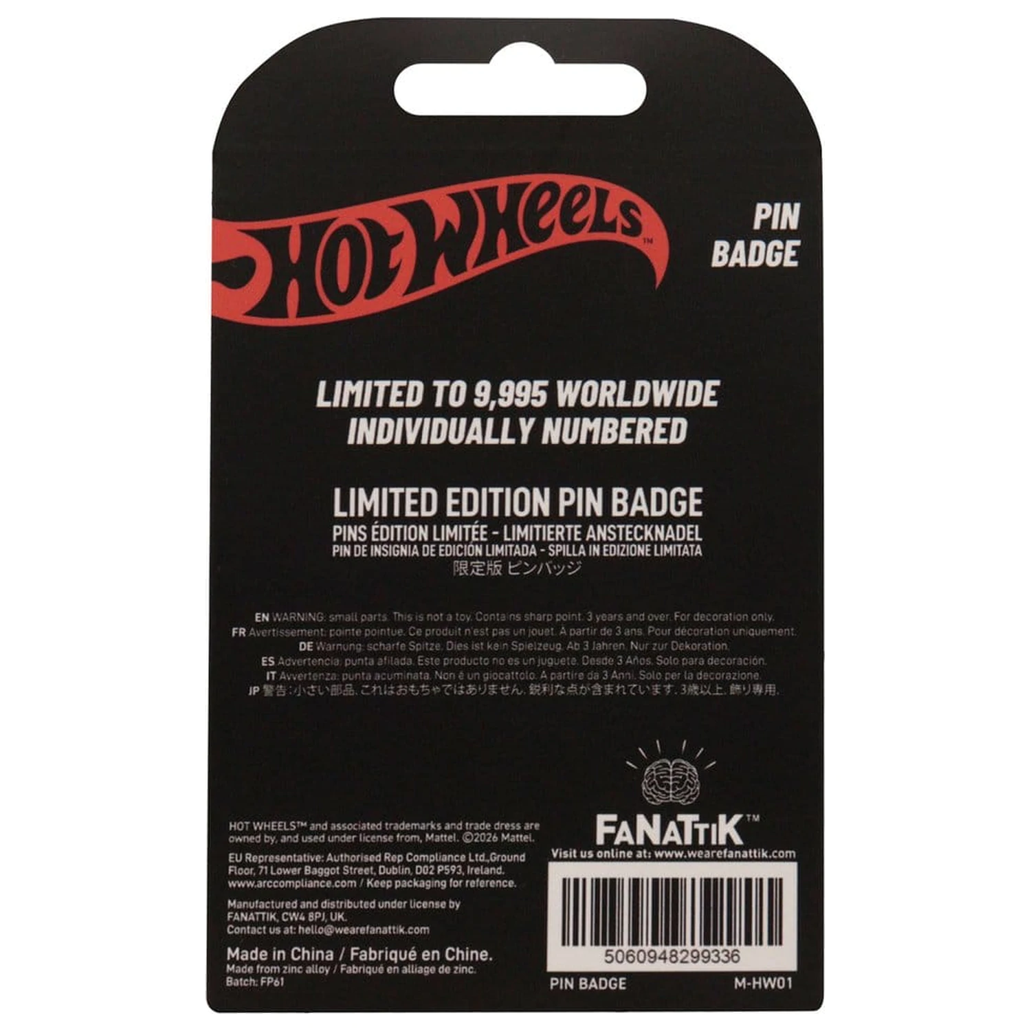 Hot Wheels Race Team kitűző Limitált kiadás termékfotó