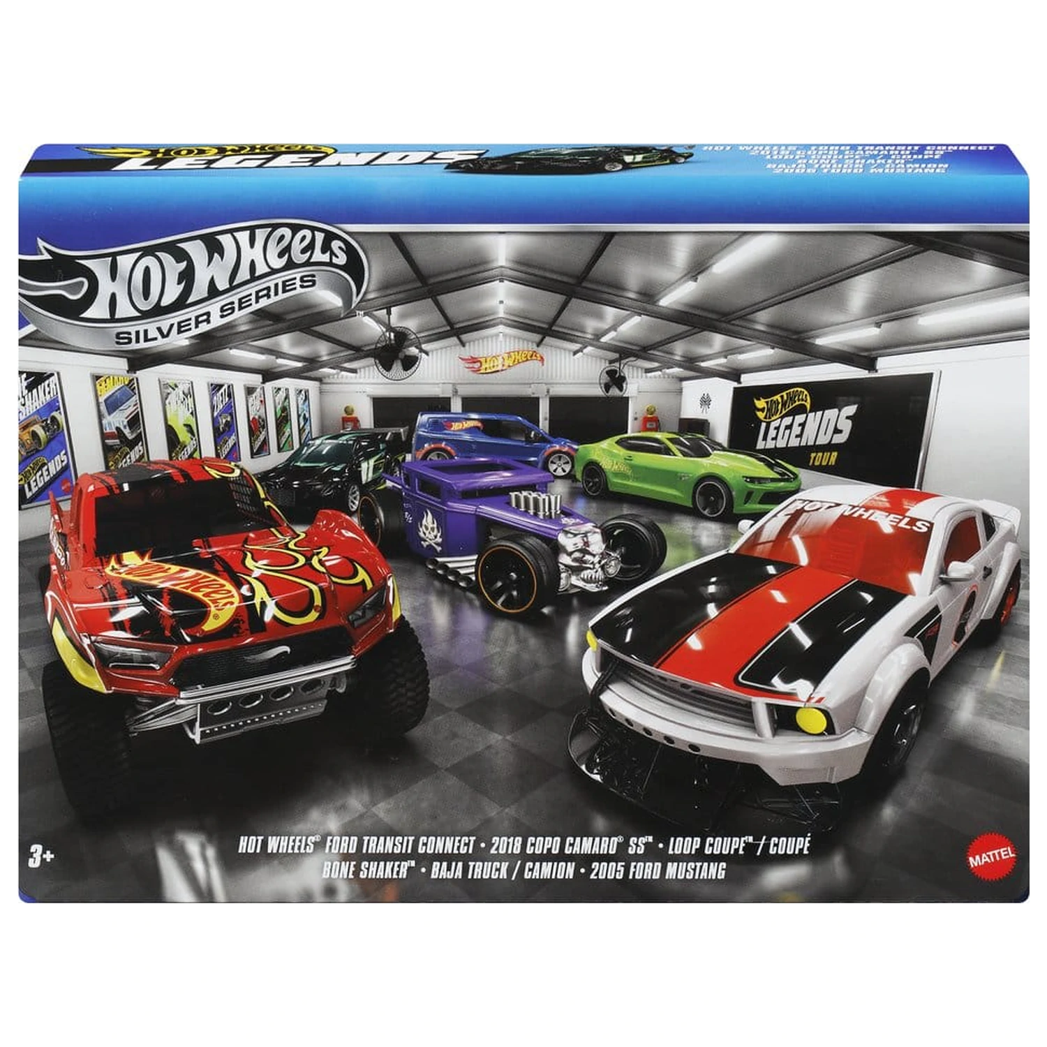 Hot Wheels Silver Series Die-Cast 1/64 Legends 6 db-os jármű csomag termékfotó
