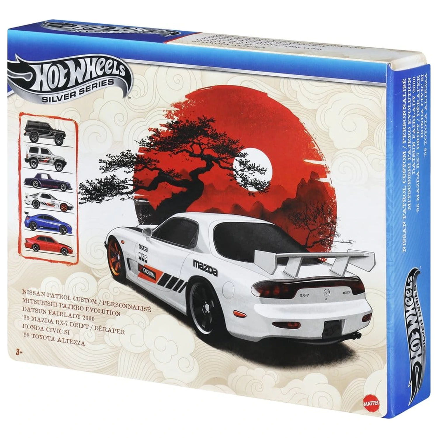 Hot Wheels Silver Series Die-Cast 1/64 Streets of Japan 6 db-os jármű csomag termékfotó