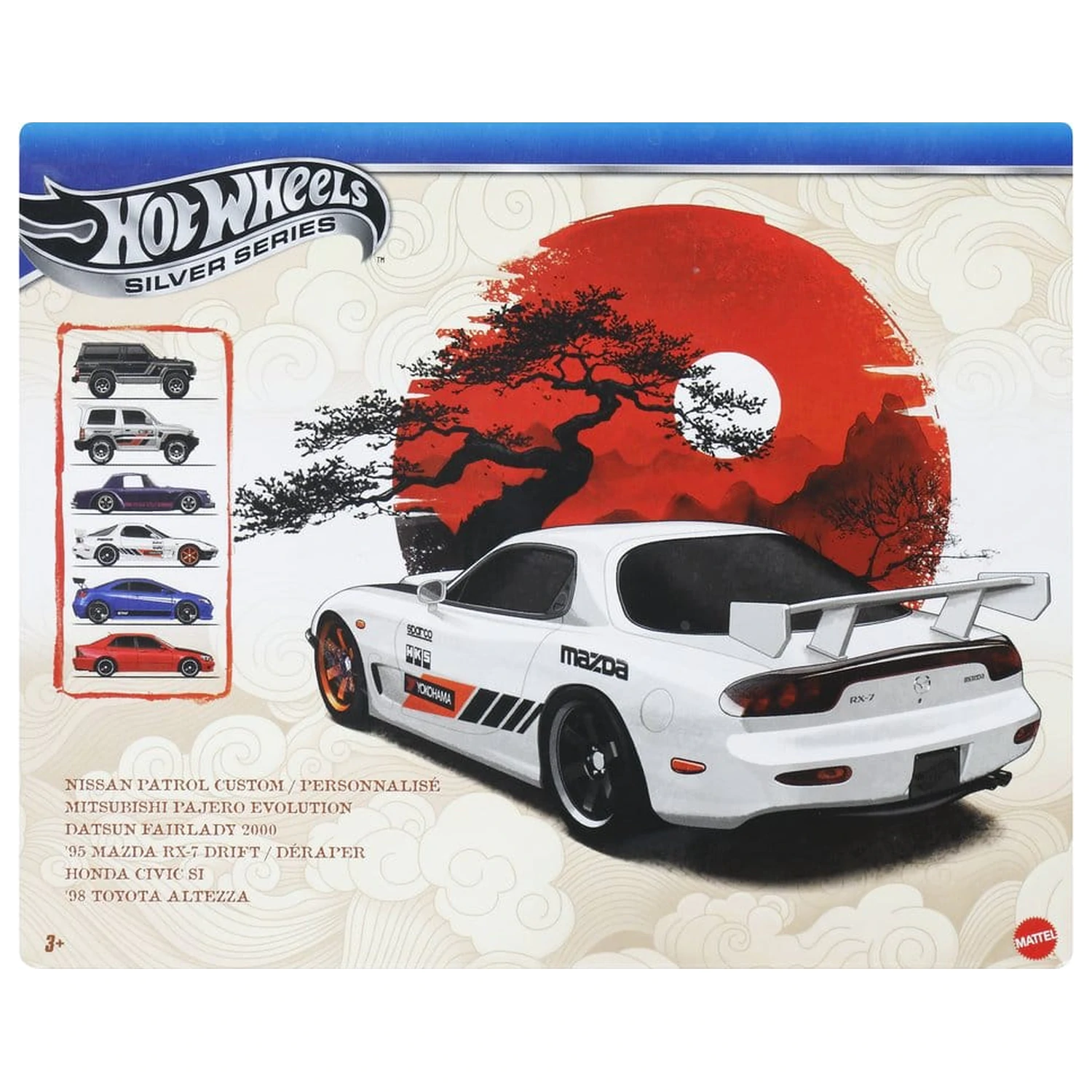 Hot Wheels Silver Series Die-Cast 1/64 Streets of Japan 6 db-os jármű csomag termékfotó