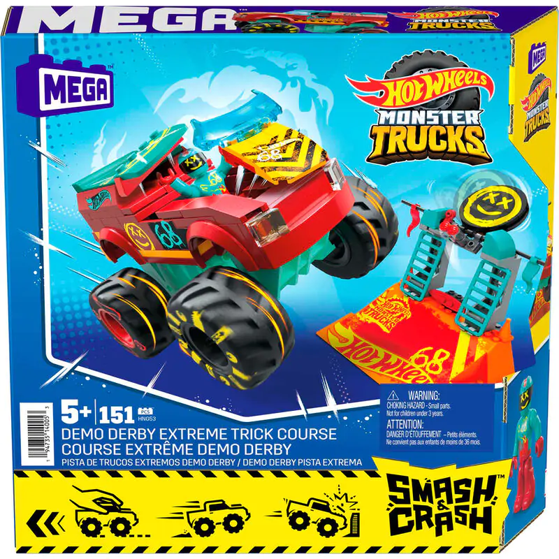 Hot Wheels Smash & Crash Demo Derby Extreme Trick Course MEGA Construx termékfotó