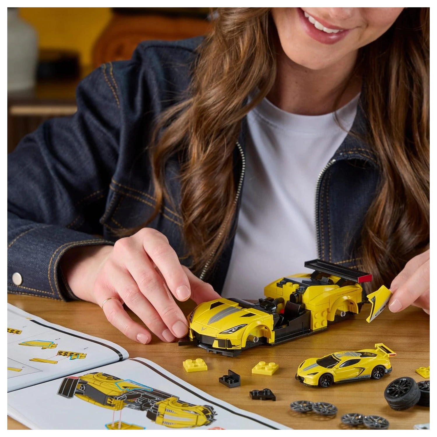 Hot Wheels Speed Mattel Brick Shop 1/32 '20 Corvette C8.R építőkészlet  termékfotó