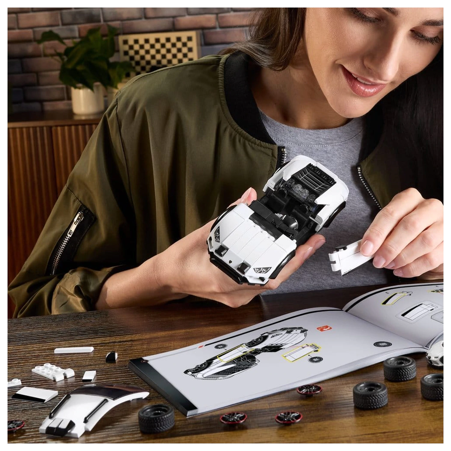 Hot Wheels Speed Mattel Brick Shop 1/32 Lamborghini Huracán Sterrato építőkészlet  termékfotó