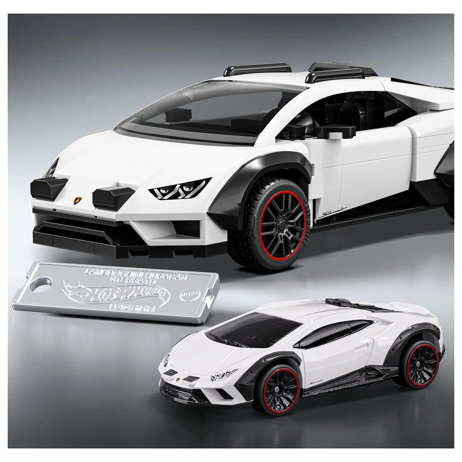 Hot Wheels Speed Mattel Brick Shop 1/32 Lamborghini Huracán Sterrato építőkészlet  termékfotó
