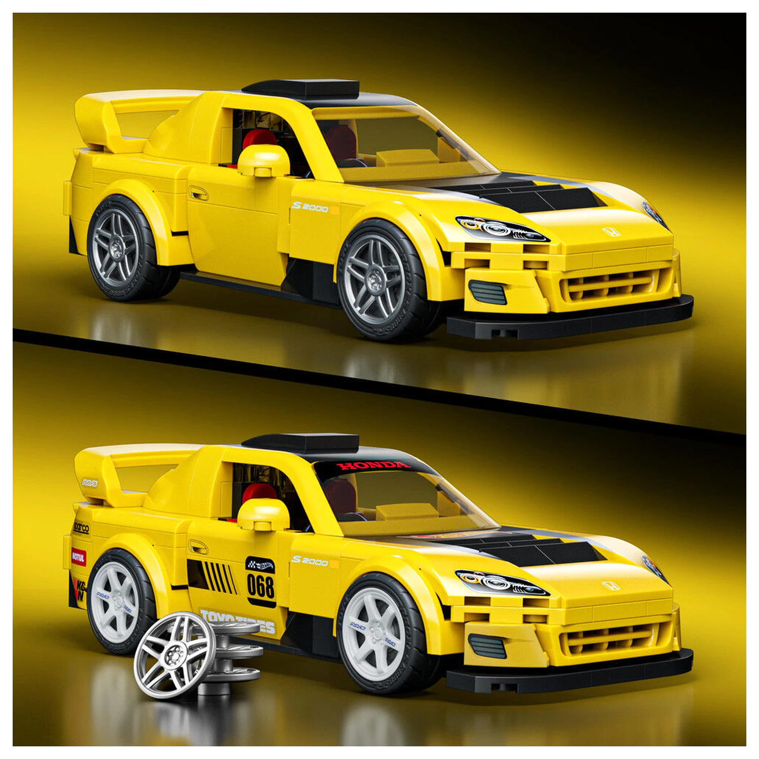 Hot Wheels Speed Series Mattel Brick Shop 1/32 '07 Honda S2000 építőkészlet  termékfotó