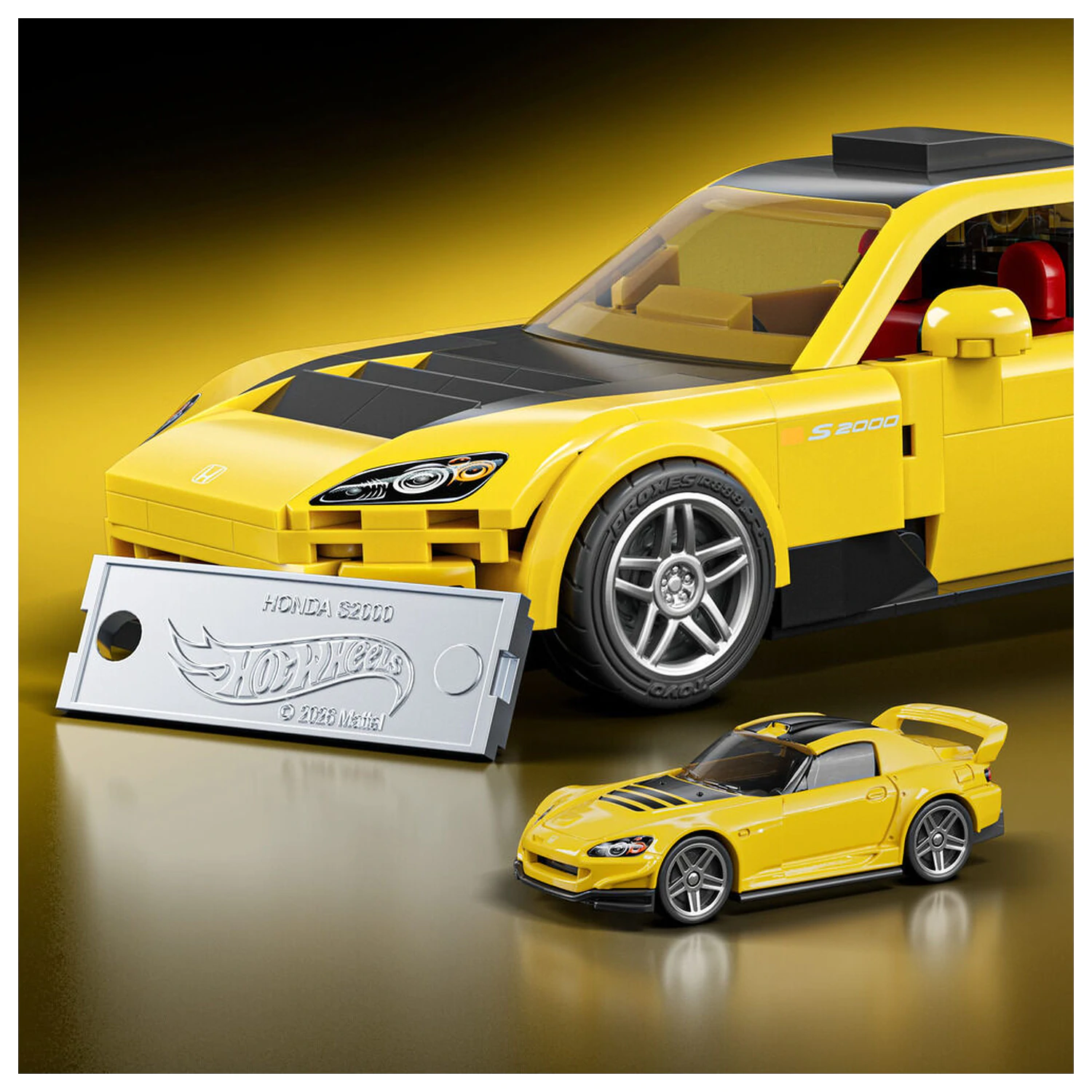 Hot Wheels Speed Series Mattel Brick Shop 1/32 '07 Honda S2000 építőkészlet  termékfotó