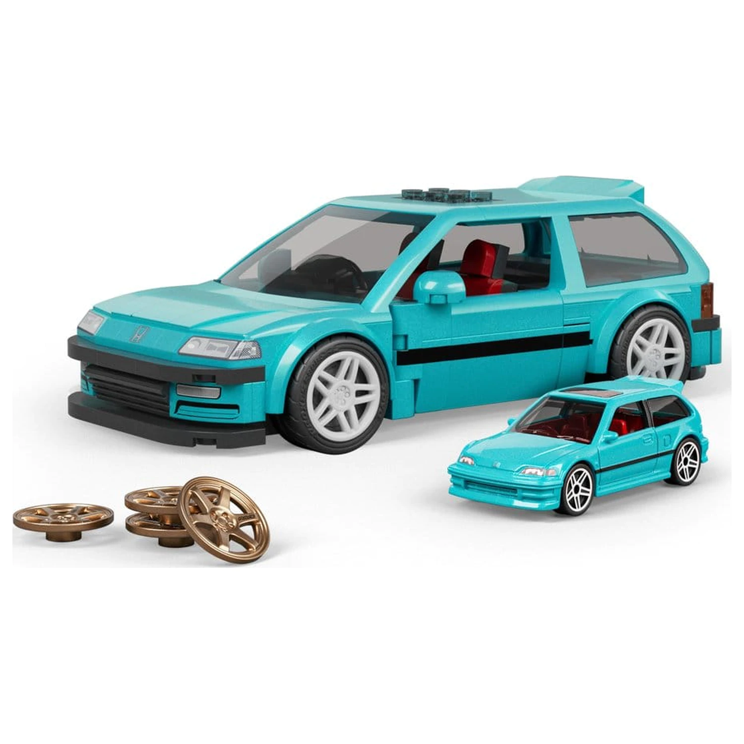 Hot Wheels Speed Series Mattel Brick Shop 1/32 Custom ’90 Honda Civic EF építőkészlet termékfotó