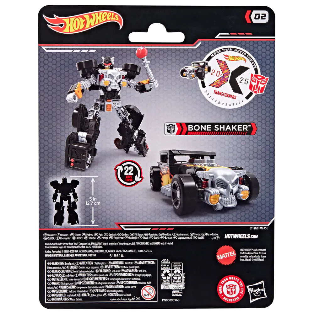 Hot Wheels Transformers Bone Shaker jármű figura termékfotó
