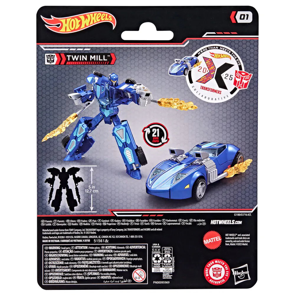 Hot Wheels Transformers Twin Mill jármű figura termékfotó