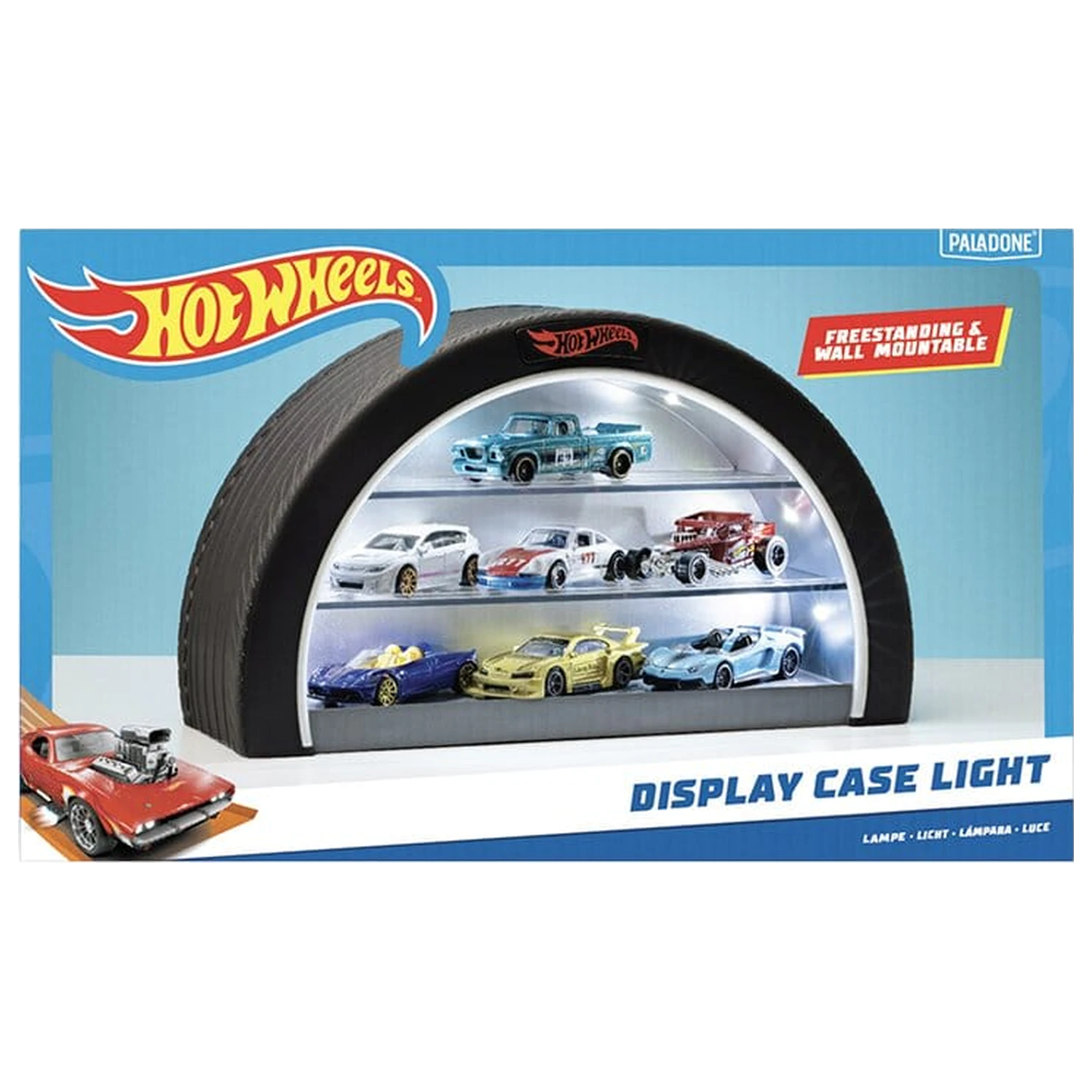 Hot Wheels Tyre Display Case Light vitrin világítással termékfotó