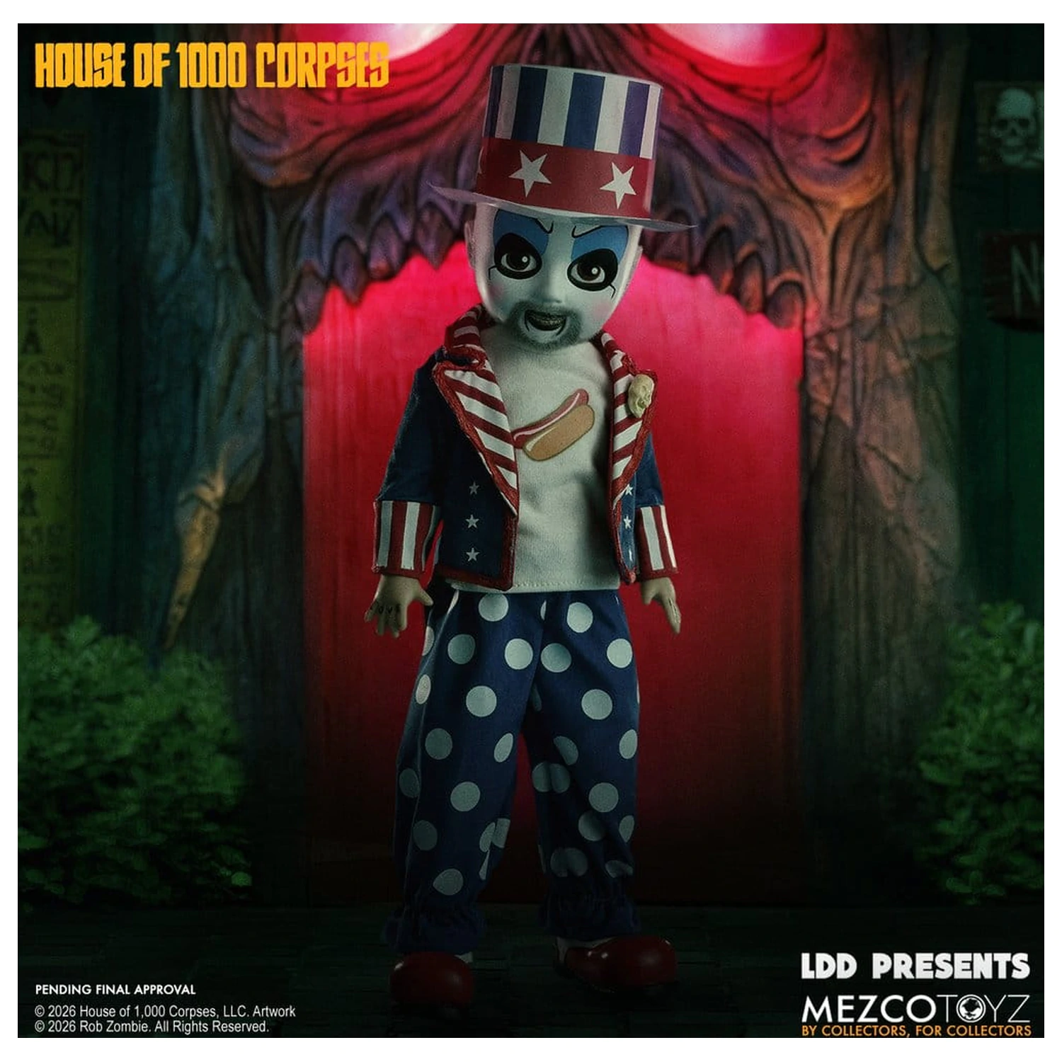 House of 1000 Corpses LDD Presents Doll Captain Spaulding 25 cm termékfotó