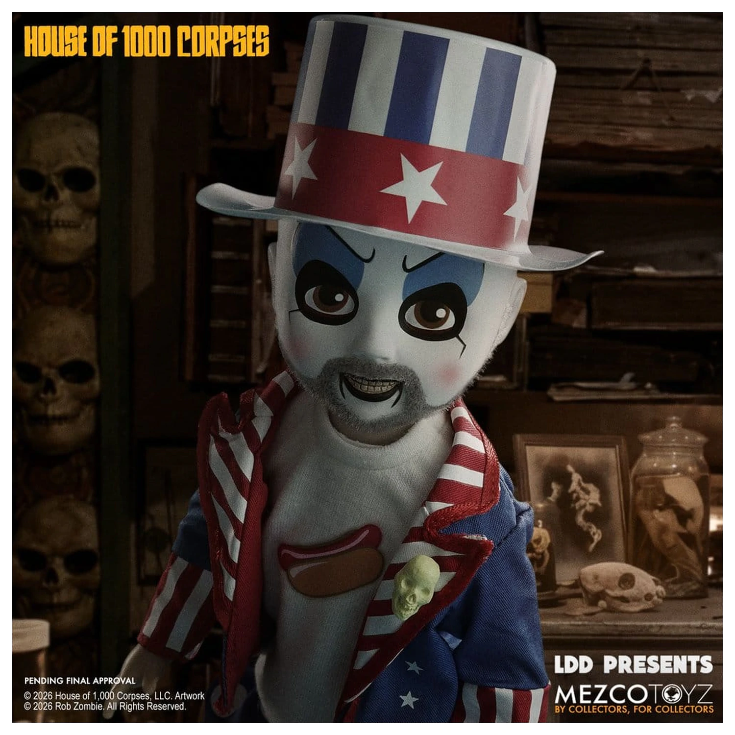 House of 1000 Corpses LDD Presents Doll Captain Spaulding 25 cm termékfotó