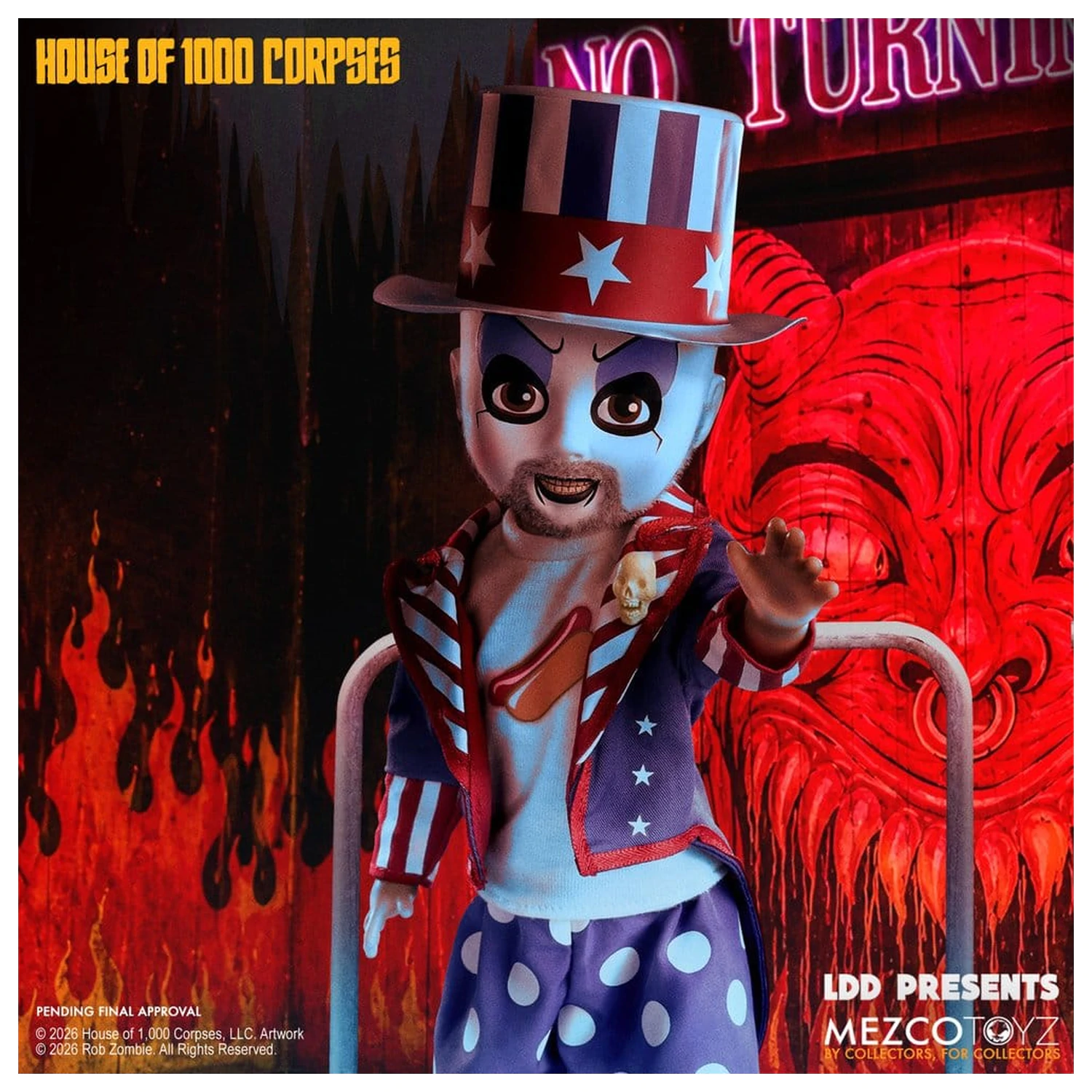 House of 1000 Corpses LDD Presents Doll Captain Spaulding 25 cm termékfotó