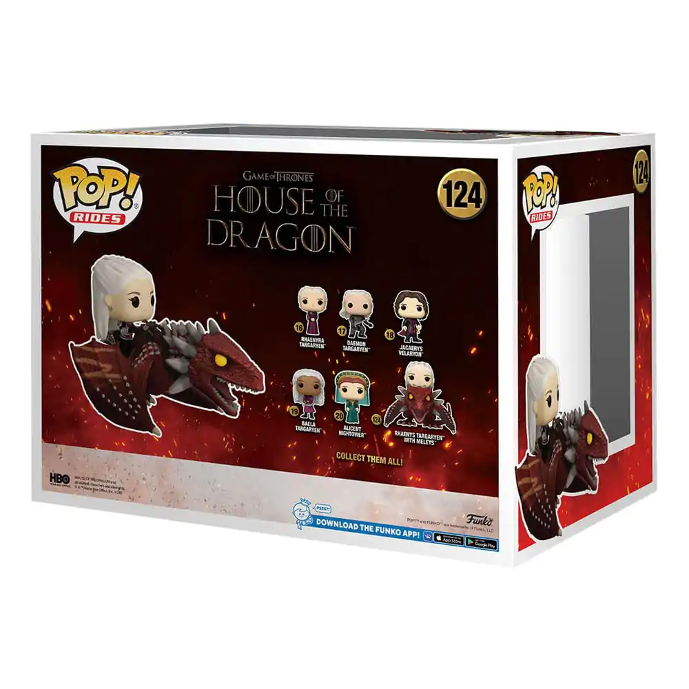 House of the Dragon Funko POP! Rides Deluxe Vinyl Rhaenys Targaryen with Meleys 9 cm termékfotó