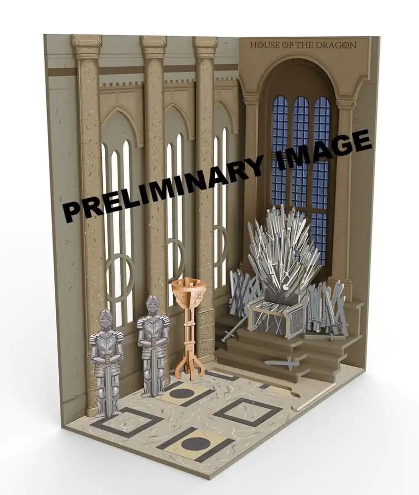 House of the Dragon Tiny Adventures Book Nook Mini Diorama Iron Throne 23 cm termékfotó