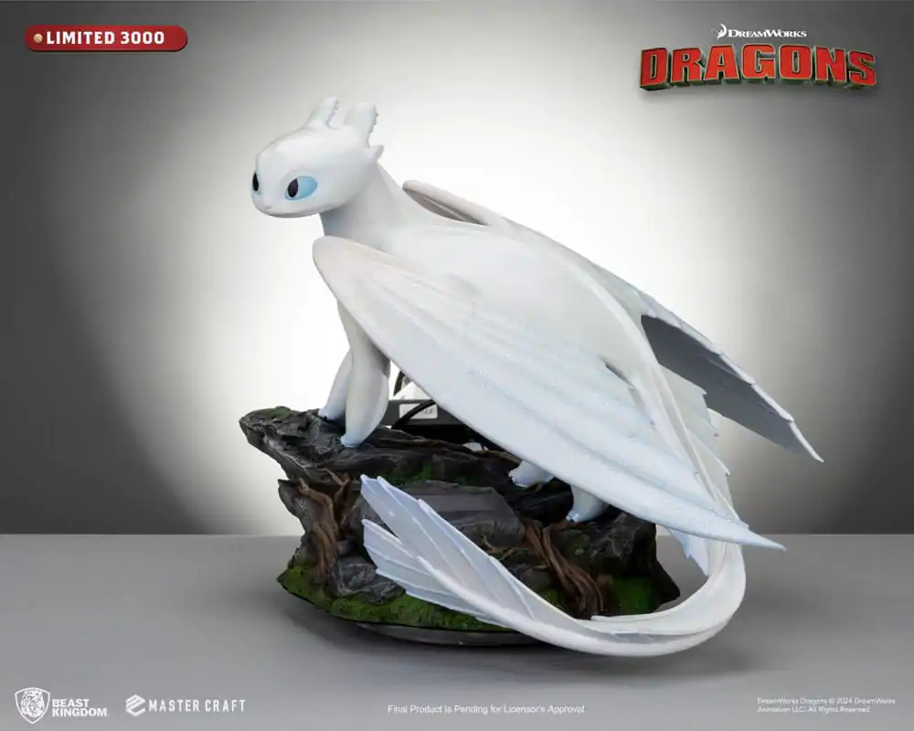 How To Train Your Dragon 3 Master Craft Light Fury szobor figura 29 cm termékfotó