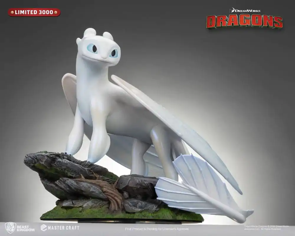 How To Train Your Dragon 3 Master Craft Light Fury szobor figura 29 cm termékfotó