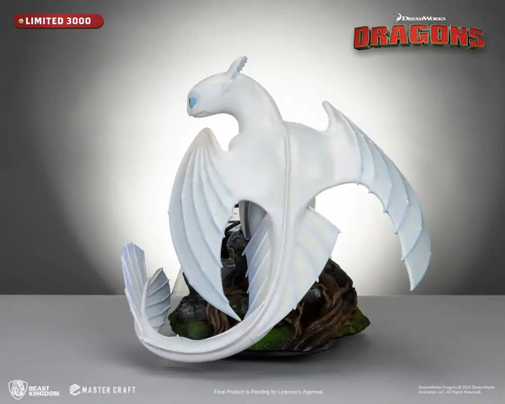 How To Train Your Dragon 3 Master Craft Light Fury szobor figura 29 cm termékfotó