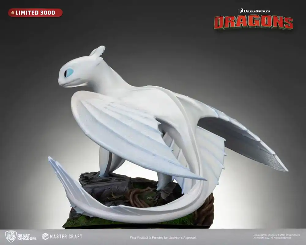 How To Train Your Dragon 3 Master Craft Light Fury szobor figura 29 cm termékfotó