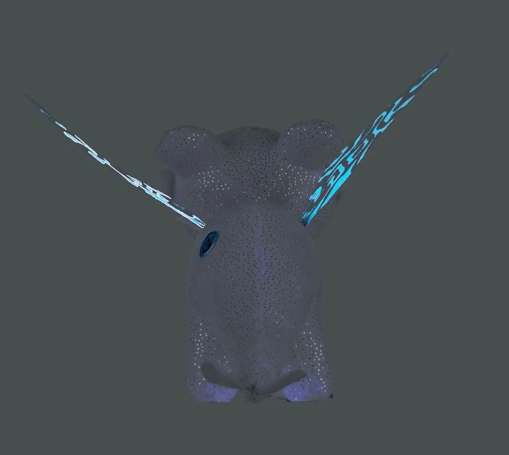 How to Train Your Dragon 3 plüss figura Light Fury Glow In The Dark 32 cm termékfotó