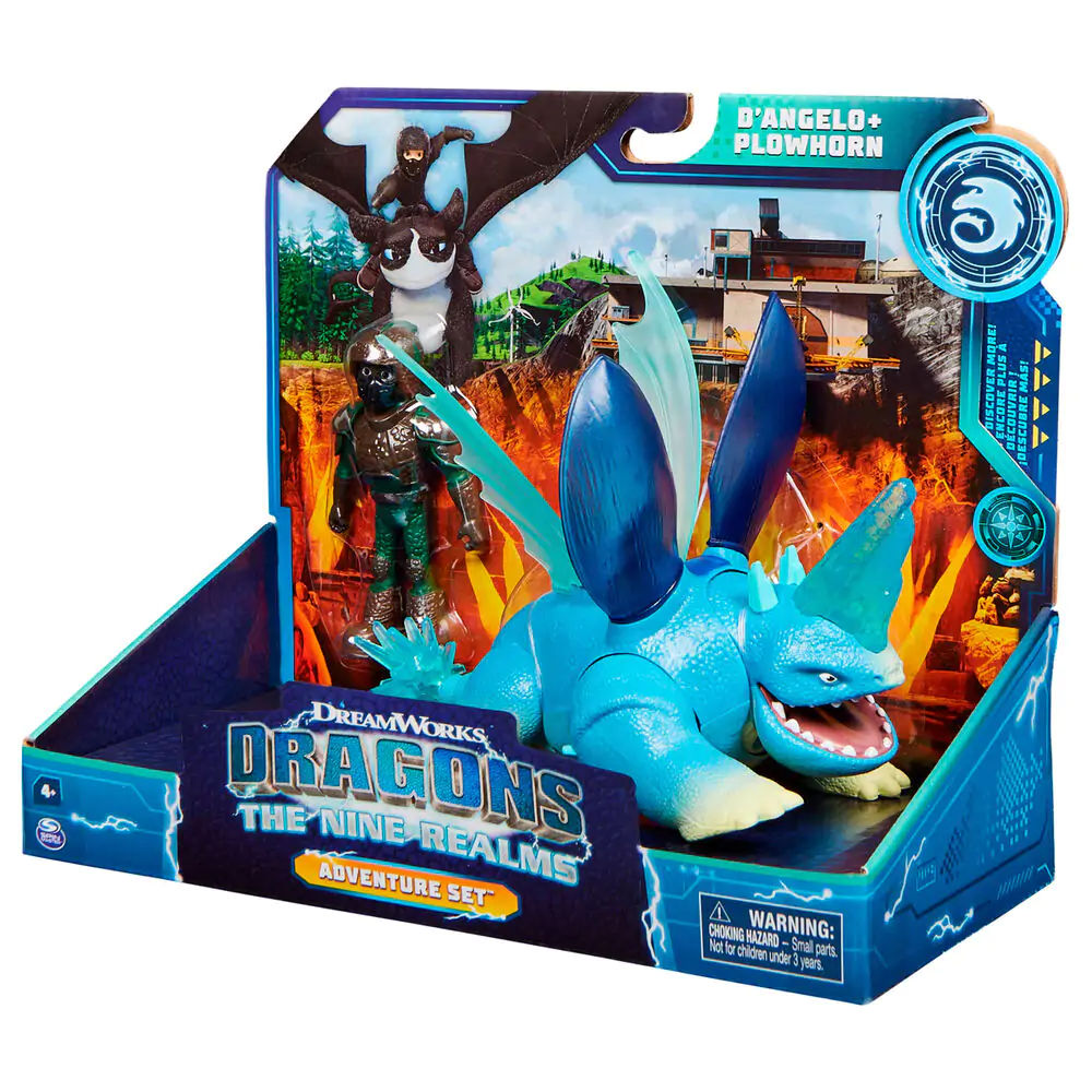 How to Train Your Dragon D Angelo y Plowhorn The Nine Realms 2db-os figura csomag termékfotó