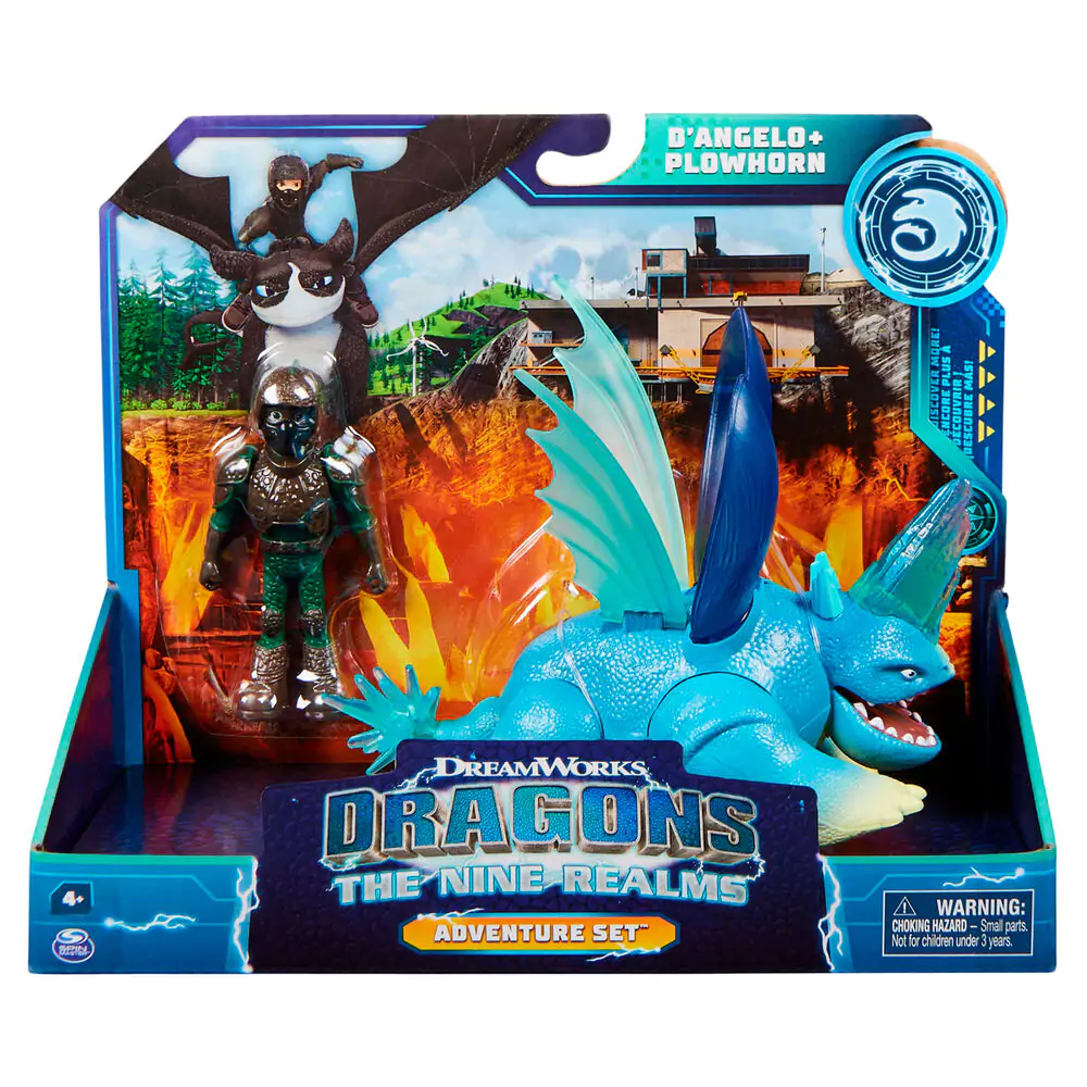 How to Train Your Dragon D Angelo y Plowhorn The Nine Realms 2db-os figura csomag termékfotó