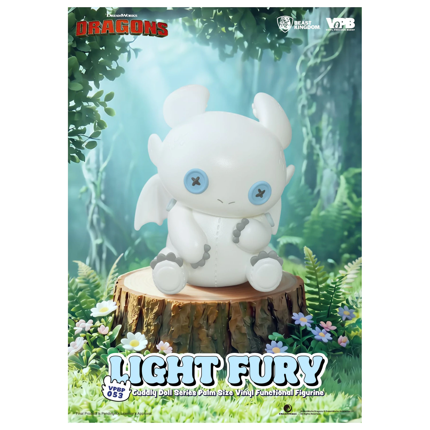 How To Train Your Dragon Light Fury Vinyl persely figura 11.2cm termékfotó