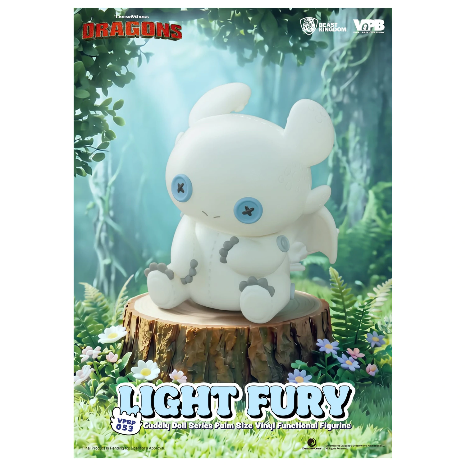 How To Train Your Dragon Light Fury Vinyl persely figura 11.2cm termékfotó