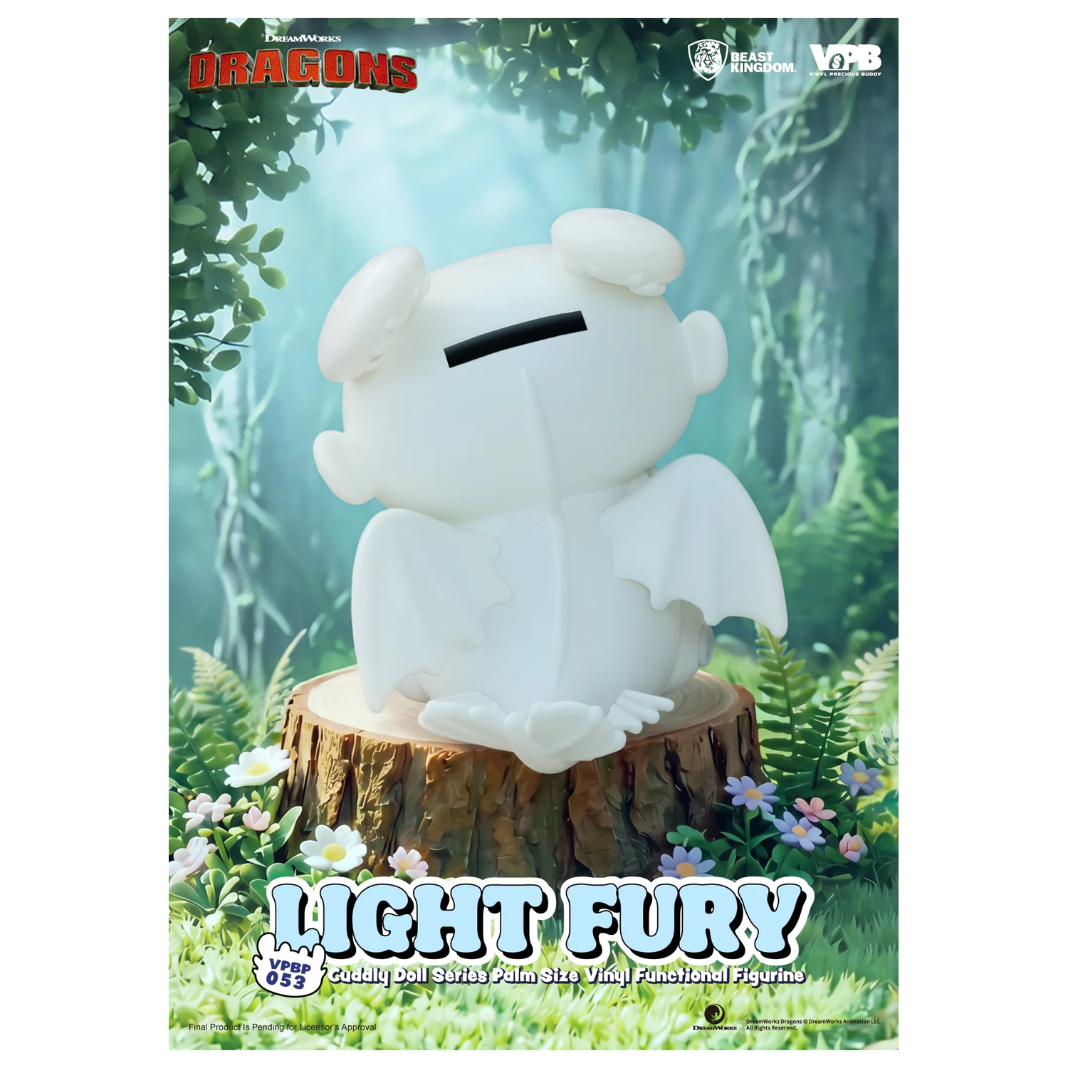 How To Train Your Dragon Light Fury Vinyl persely figura 11.2cm termékfotó