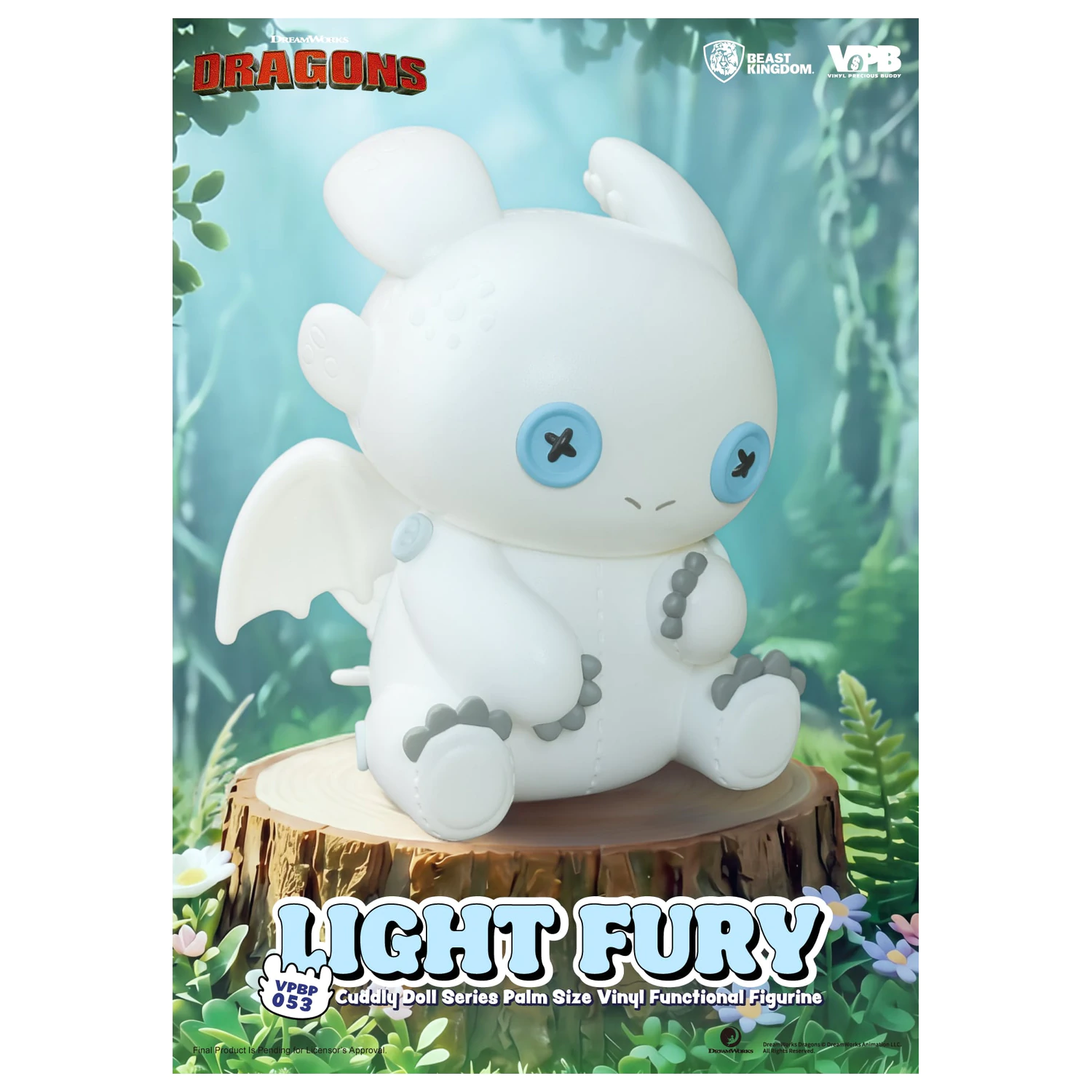 How To Train Your Dragon Light Fury Vinyl persely figura 11.2cm termékfotó