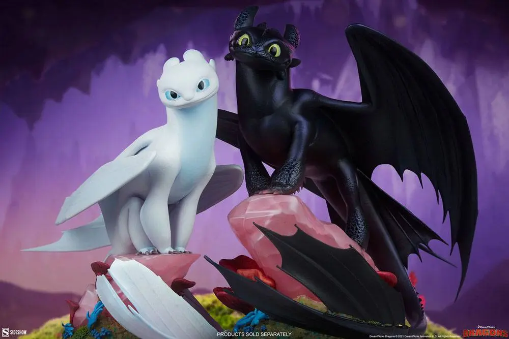How To Train Your Dragon Light Fury szobor figura 26 cm termékfotó