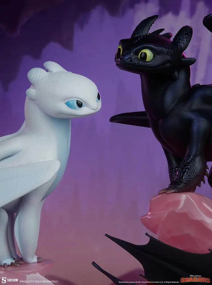 How To Train Your Dragon Light Fury szobor figura 26 cm termékfotó