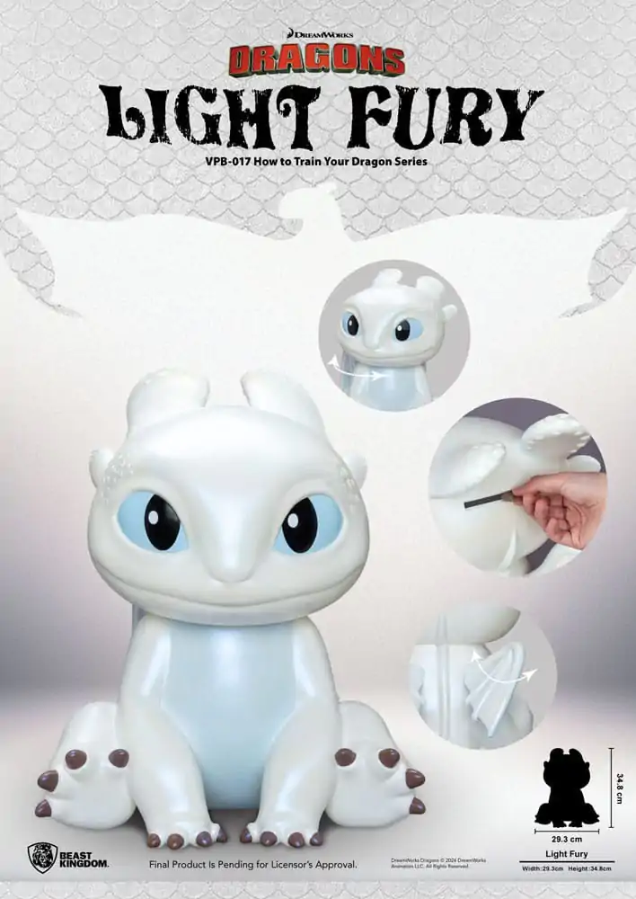 How to Train Your Dragon Funktional Figure Vinyl Light Fury 35 cm termékfotó