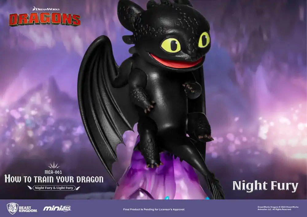 How To Train Your Dragon Egg Attack 2 db-os Mini figura csomag Night Fury &amp; Light Fury 10 cm termékfotó